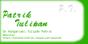 patrik tulipan business card